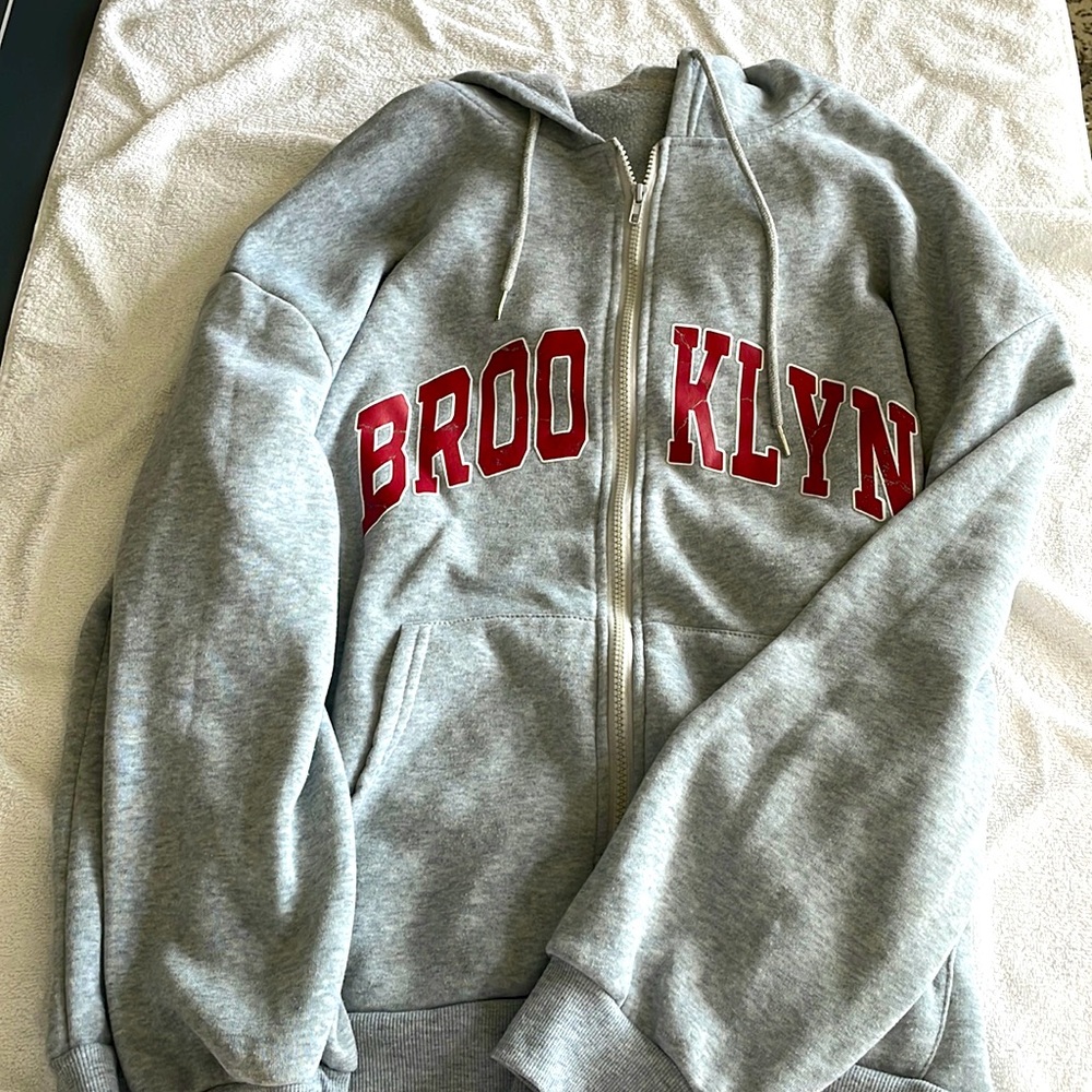 oversized brooklyn zip up